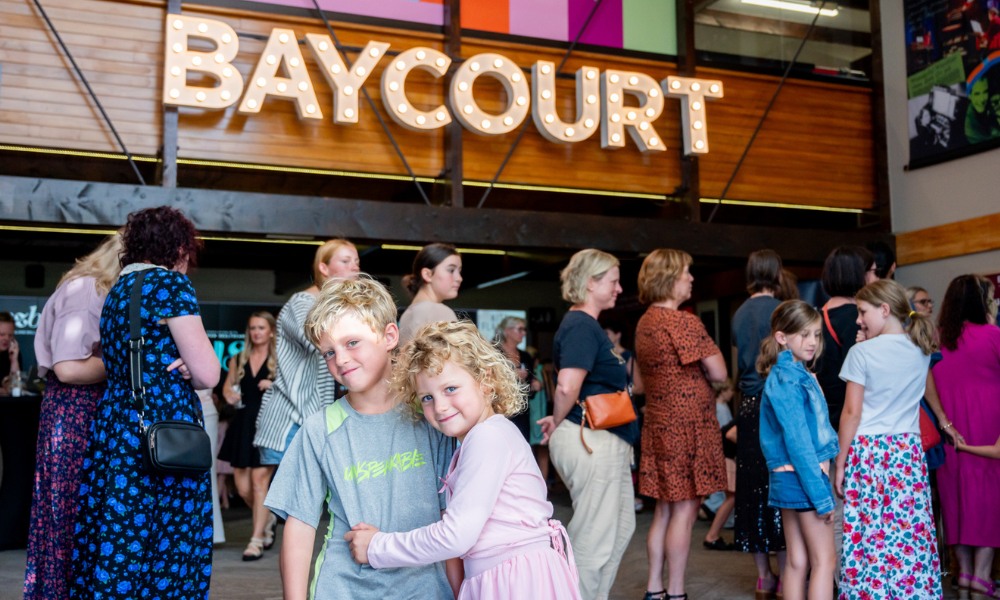 School children and caregivers at a Baycourt performance.